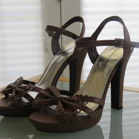 Brown High Heel Sandal - Picture 7 of 7